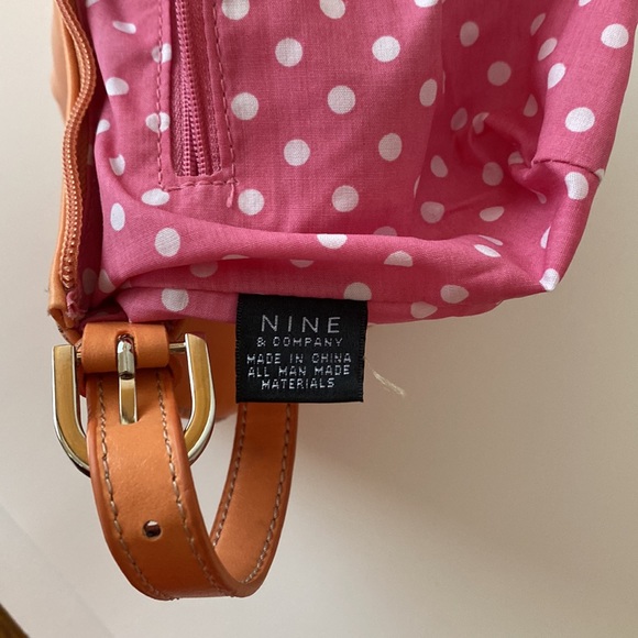 NINE & COMPANY Small Orange Zip Close Shoulder Bag - Picture 13 of 16